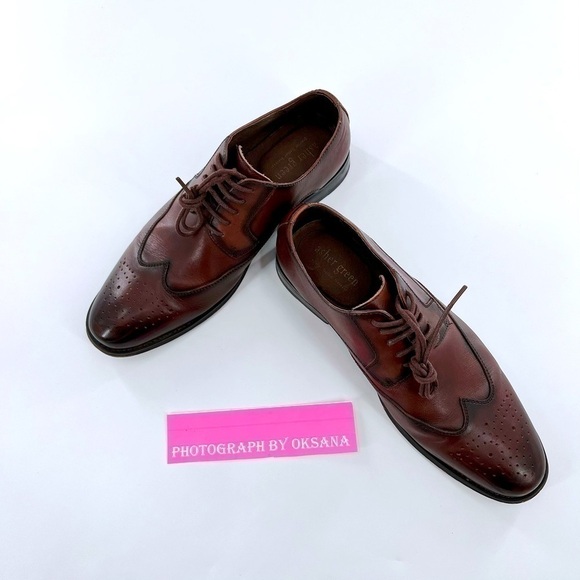 Asher Green Men’s Oxfords Genuine Leather Brown size 9 - Picture 11 of 11